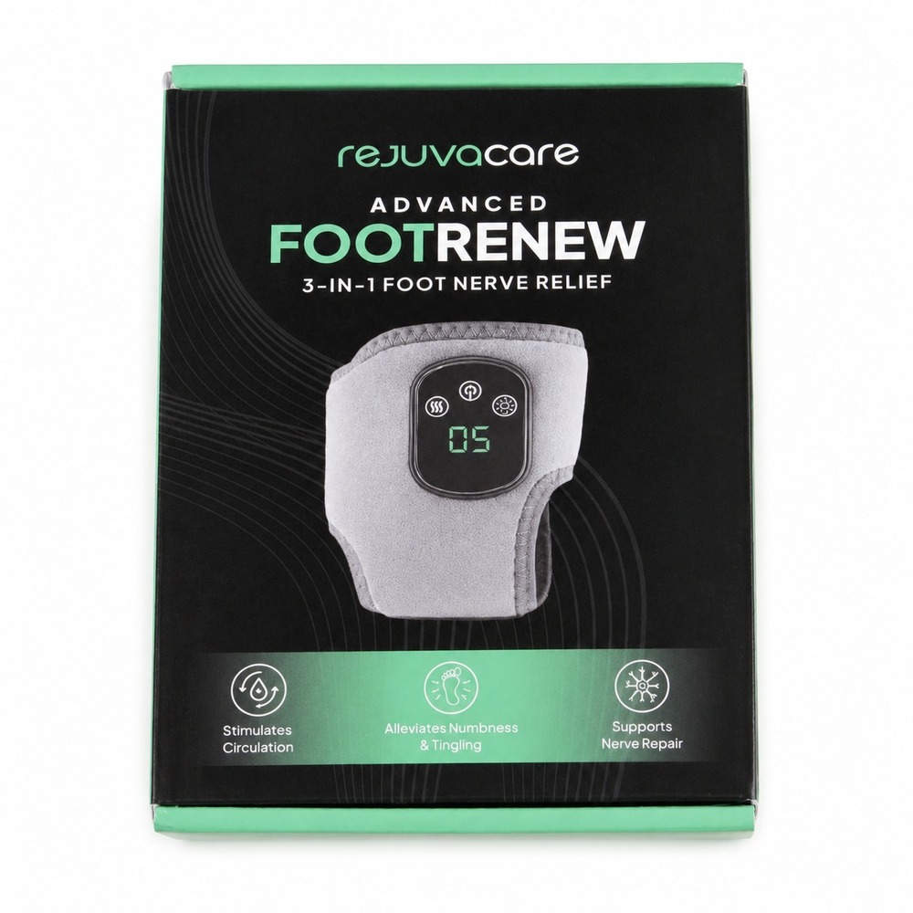 Rejuvacare Advanced FootRenew 3-in-1 Foot Nerve Relief Therapy Wrap Device